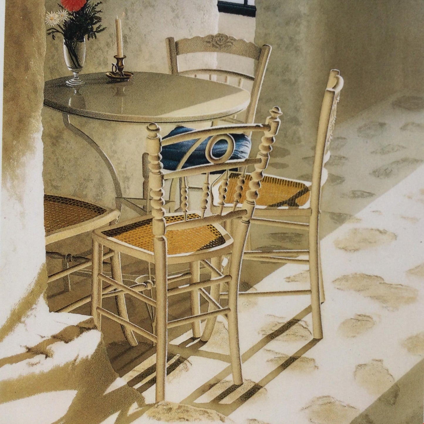 EVELYNE BRIGEOIS 'CAPRICE' 1984 Watercolour Art Blank Card, No Envelope