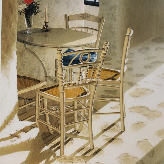 EVELYNE BRIGEOIS 'CAPRICE' 1984 Watercolour Art  Blank Card, No Envelope