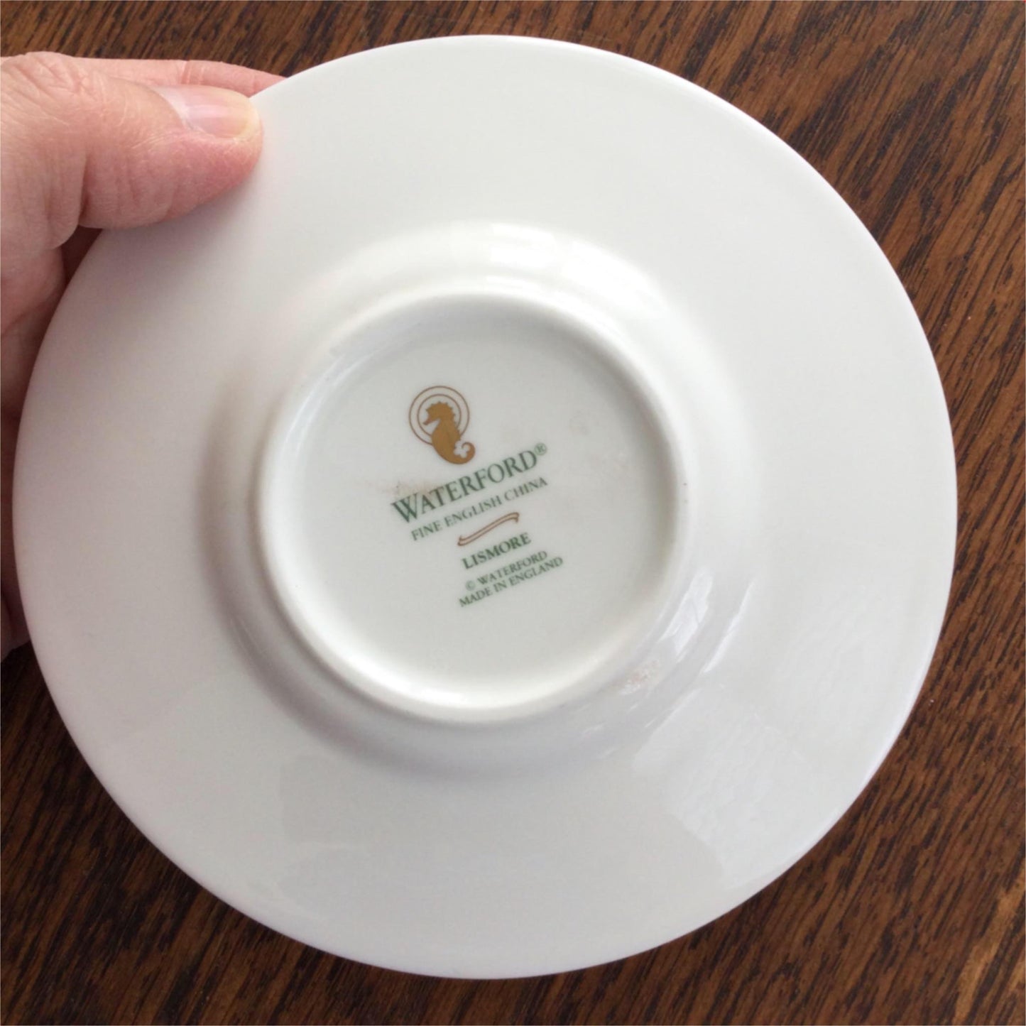 Spare Saucer - 12.5 cm diameter - For coffee cup - WATERFORD LISMORE - White