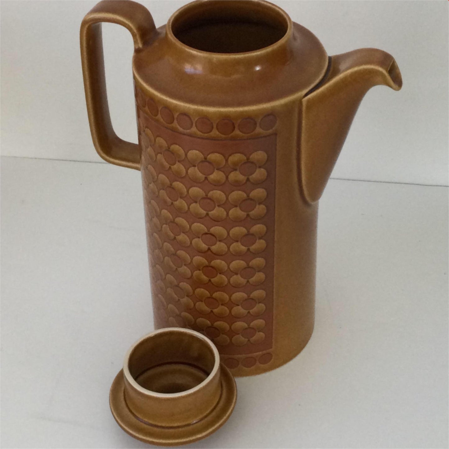 Hornsea Saffron 1970s Coffee Pot iconic 70s design vgc vintage retro brown