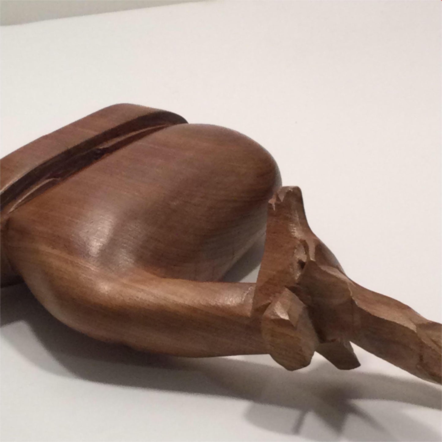 Pair of Wooden Carved Antelopes / Gazelles - African 50s 60s 70s - Some splits in wood