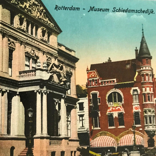 Antique / Vintage Postcard 1920s 1921 - NETHERLANDS HOLLAND - Rotterdam - SHIEDAMSCHEDIJK MUSEUM