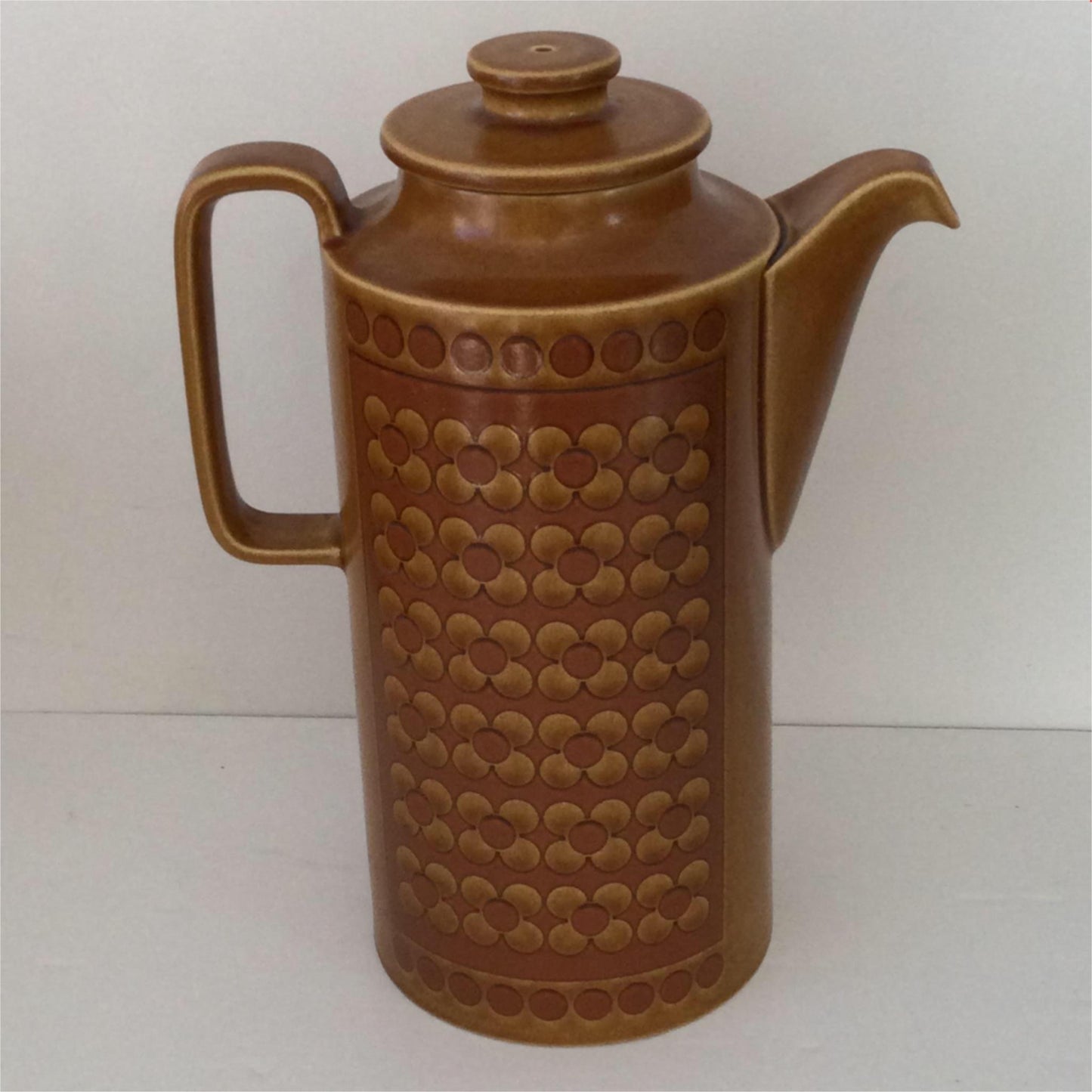 Hornsea Saffron 1970s Coffee Pot iconic 70s design vgc vintage retro brown