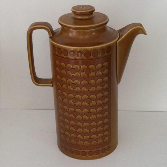 Hornsea Saffron 1970s Coffee Pot iconic 70s design vgc vintage retro brown