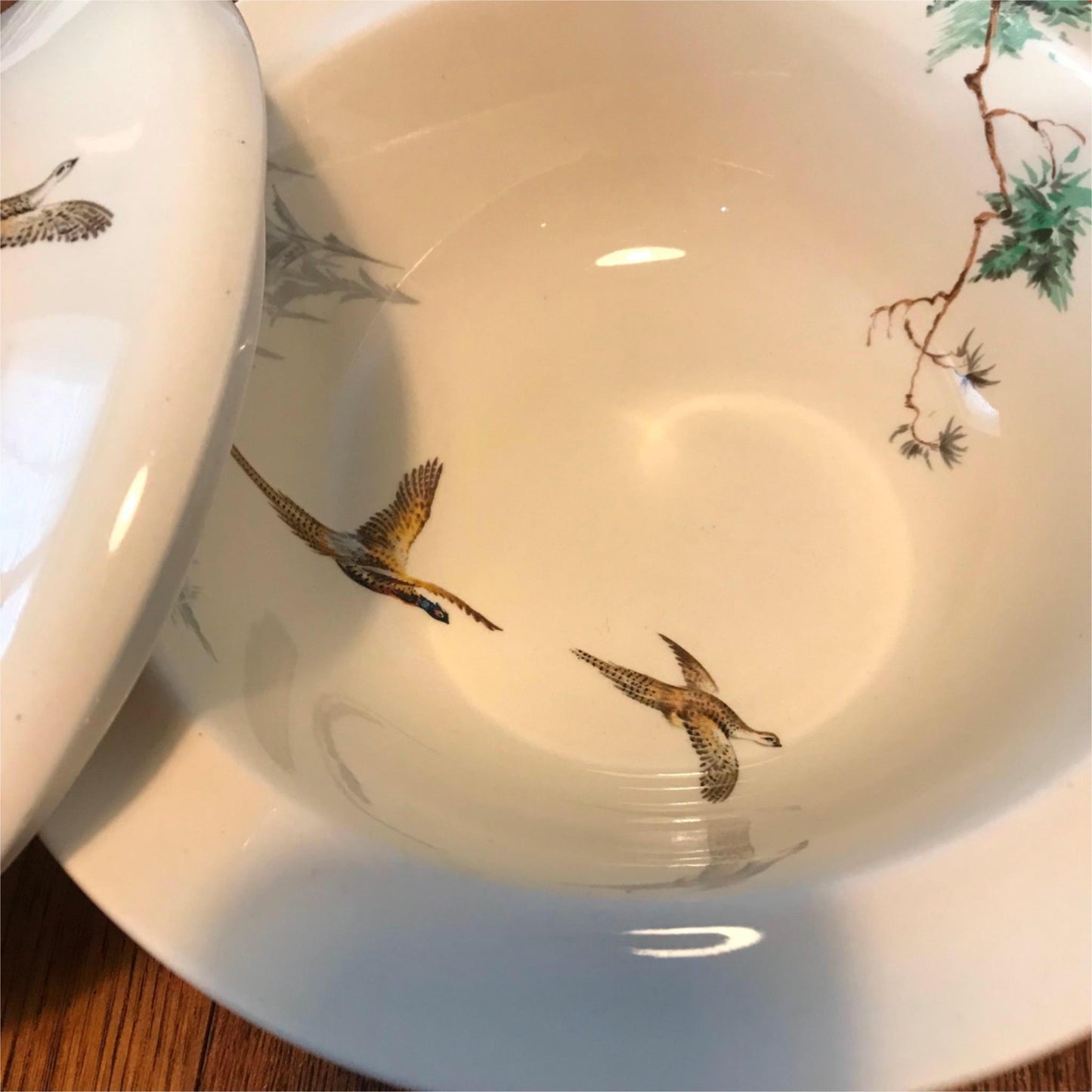 Vintage Royal DOULTON COPPICE Pheasant Design Lidded Tureen Dish 40s/50s 5803