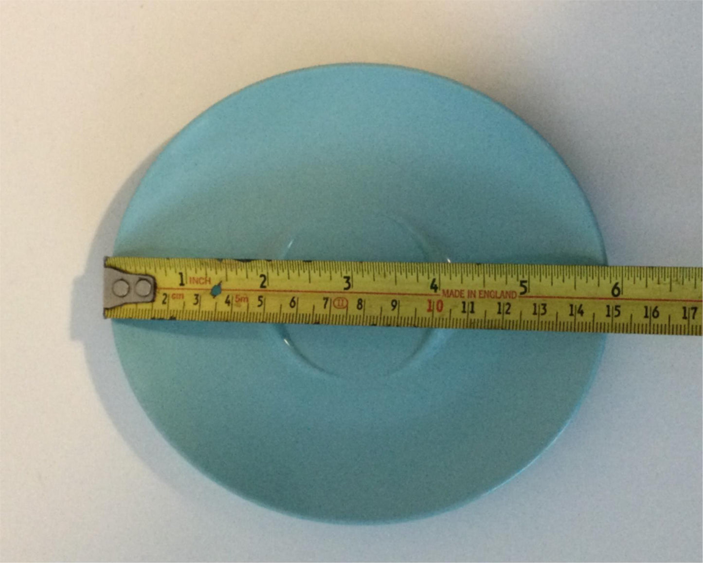 Vintage Retro blue Gaydon Melmex melamine SPARE SAUCER 6" 50s 60s 70s VW camping