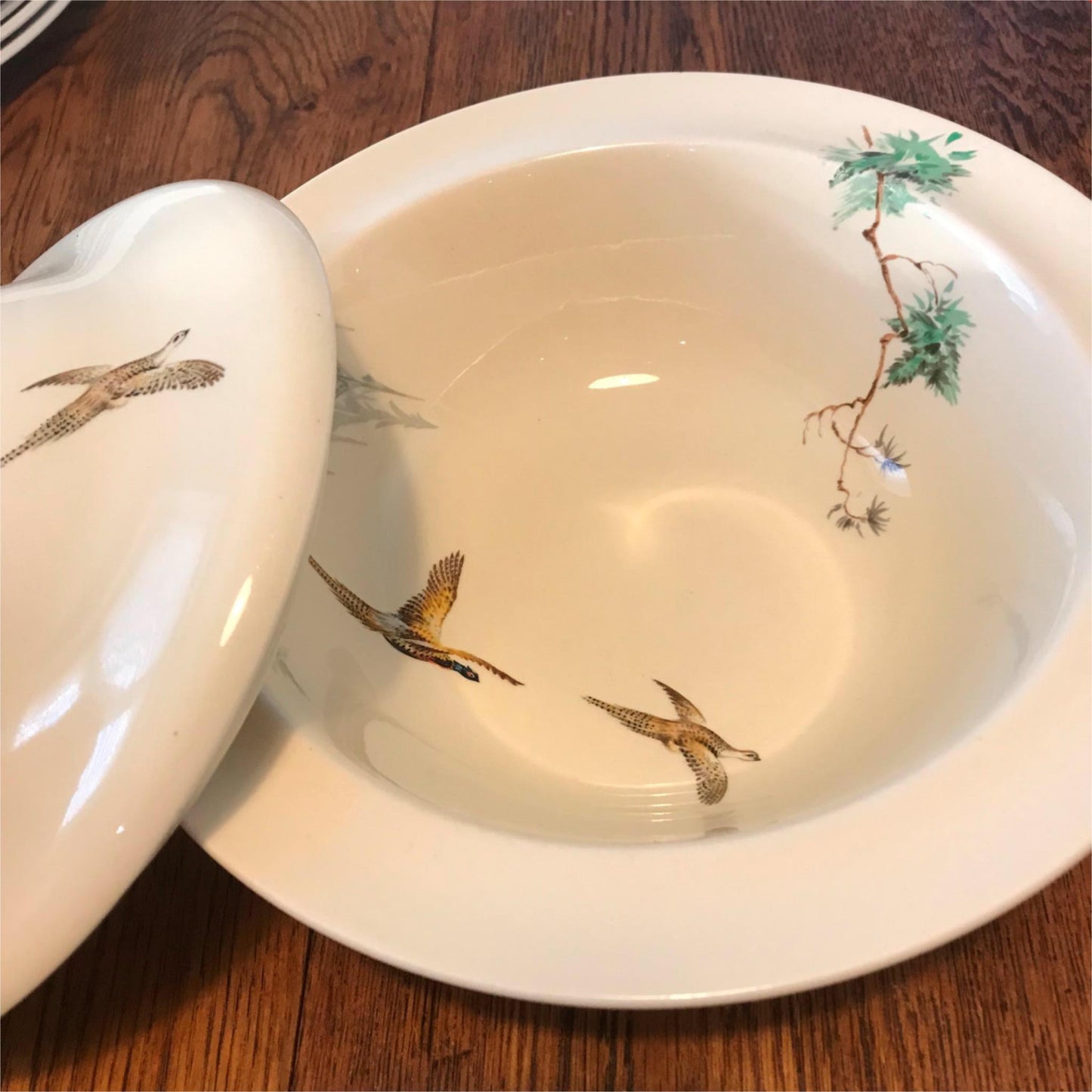 Vintage Royal DOULTON COPPICE Pheasant Design Lidded Tureen Dish 40s/50s 5803