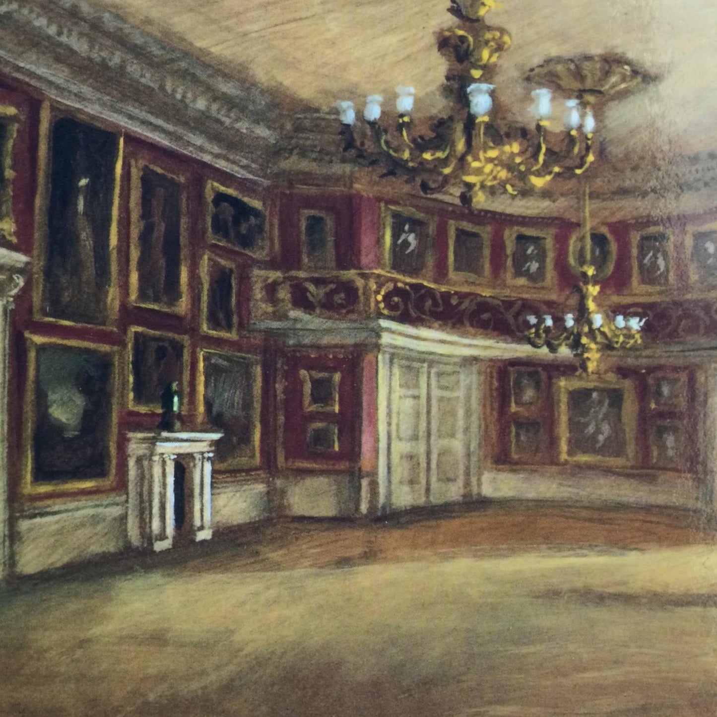 Art Postcard ALEC COBBE THE BALLROOM, GOODWOOD HOUSE CHICHESTER