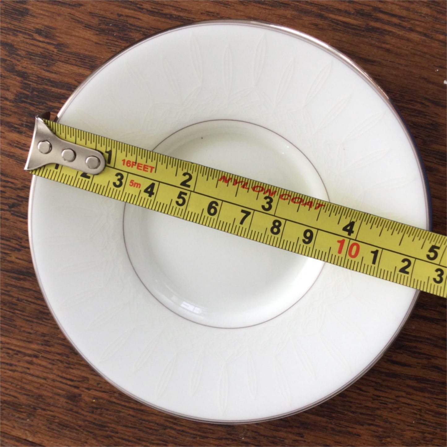 Spare Saucer - 12.5 cm diameter - For coffee cup - WATERFORD LISMORE - White