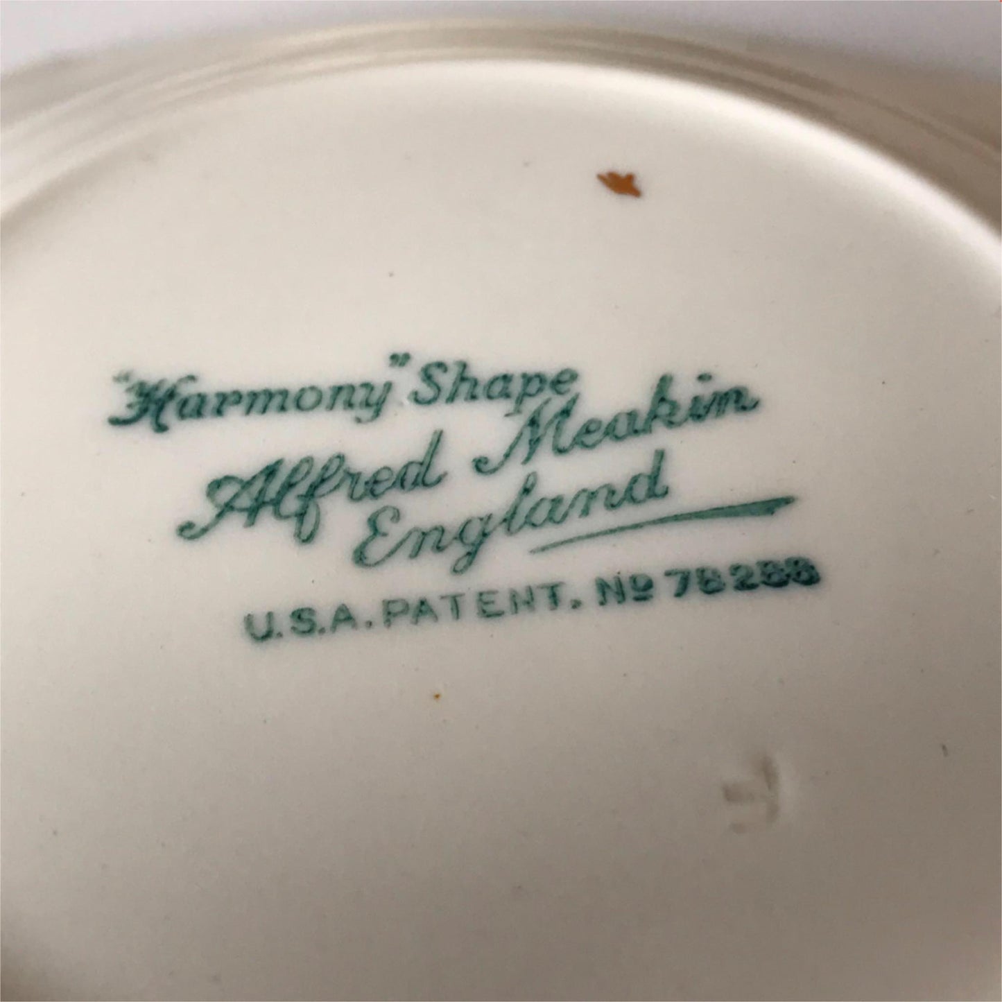 Vintage ALFRED MEAKIN Harmony shape Art Deco dessert bowls x 6 Marigold design