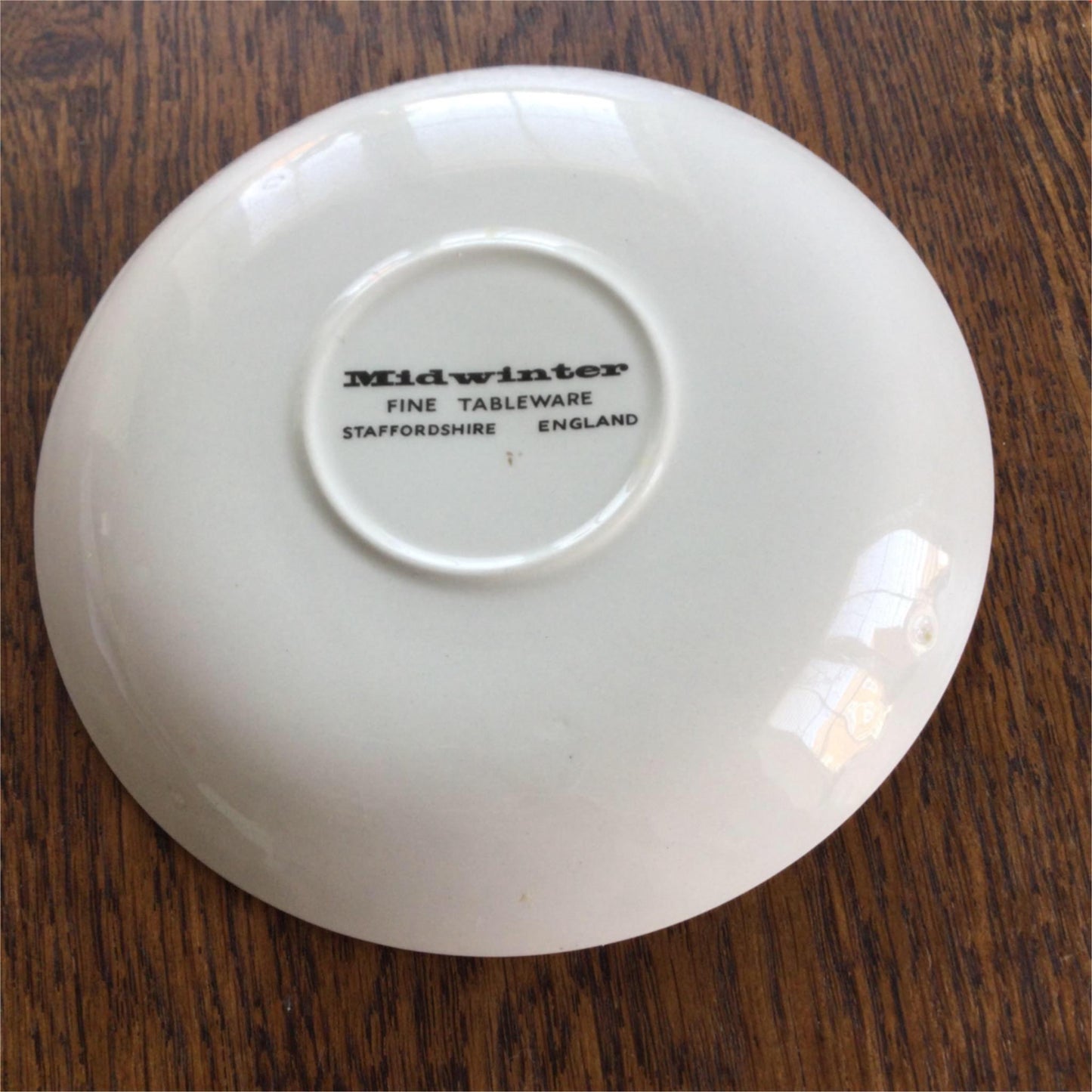 SPARE SAUCER For tea cup retro 60s 70s Midwinter Sienna Khaki Orange Black