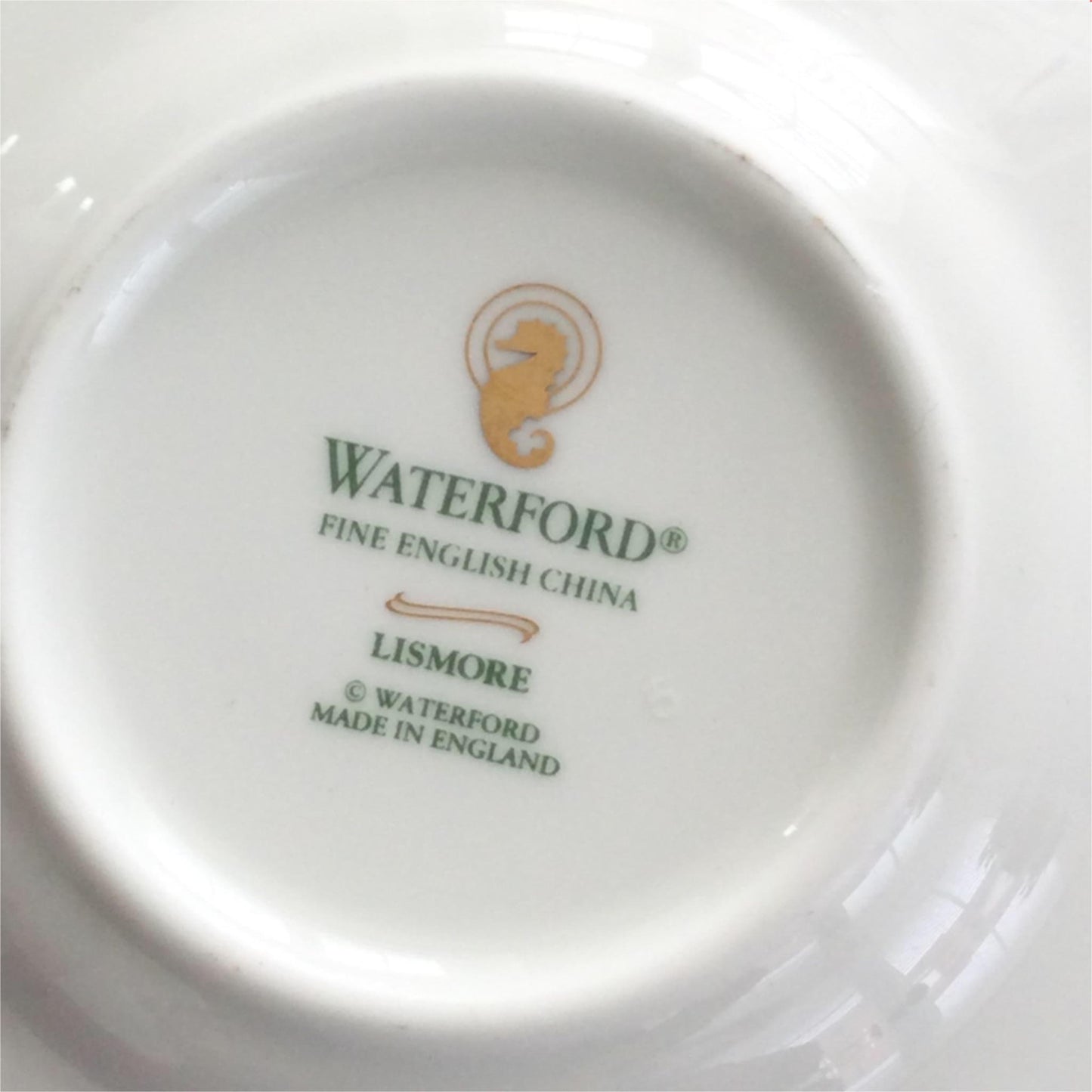 Spare Saucer - 12.5 cm diameter - For coffee cup - WATERFORD LISMORE - White