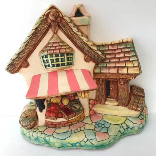 Pendelfin Fruit Shop. Beautiful stoneware vintage shop ornament. Hand painted