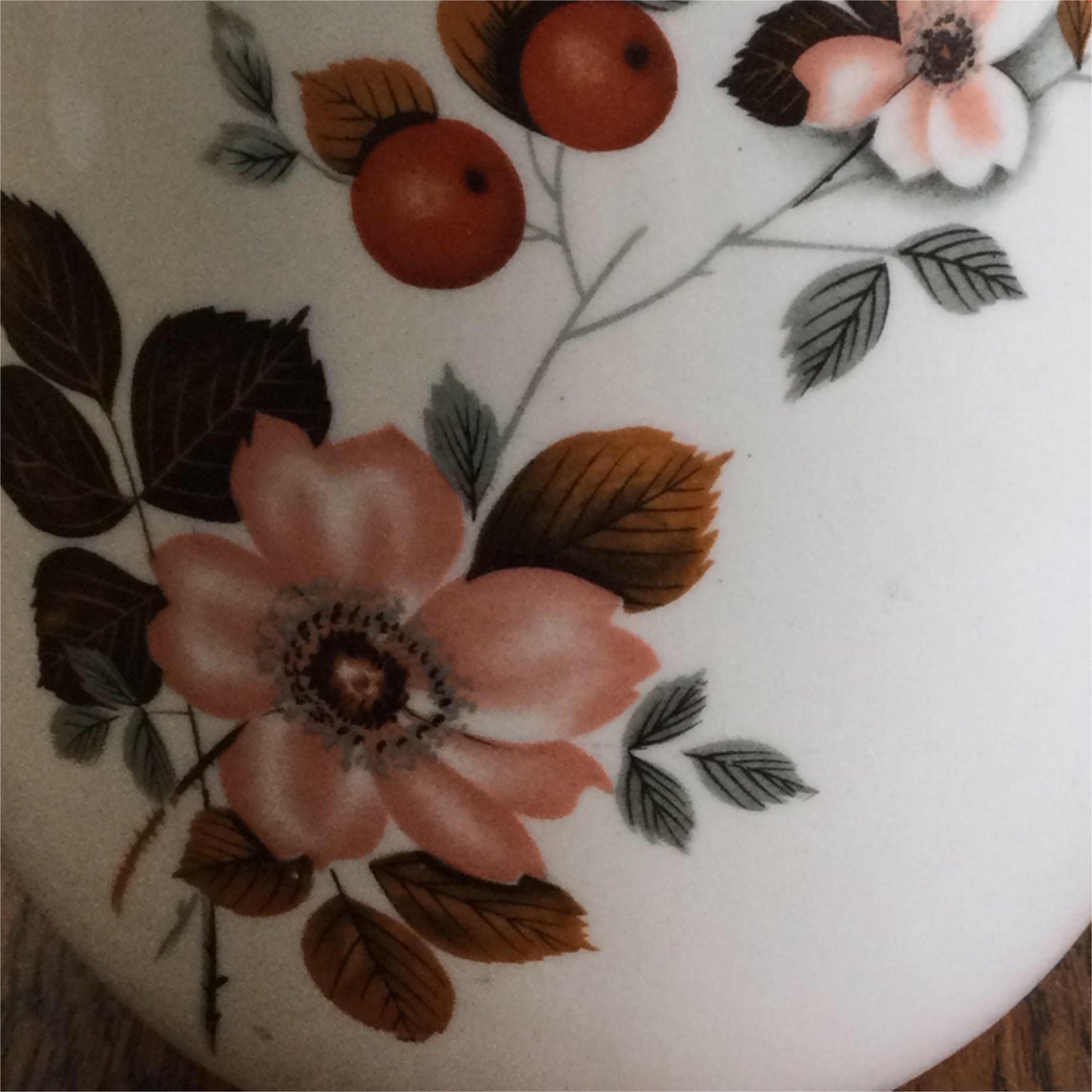 Vintage Cream Ceramic Jug / Vase muted pink orange brown grey retro Romania 60s?