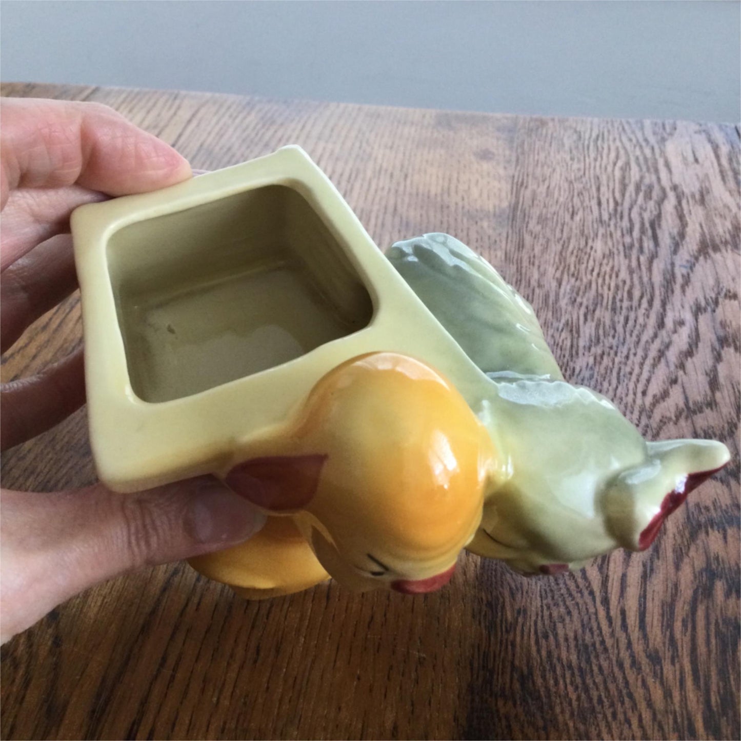 Retro Ceramic Hound Pekingese Shih-Tzu Dogs Planter #611 Vase 1950s American