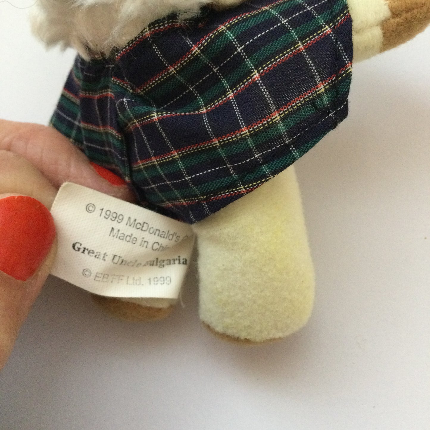 McDonald’s collectible Womble toy 1999 GREAT UNCLE BULGARIA Plush soft toy Happy Meal
