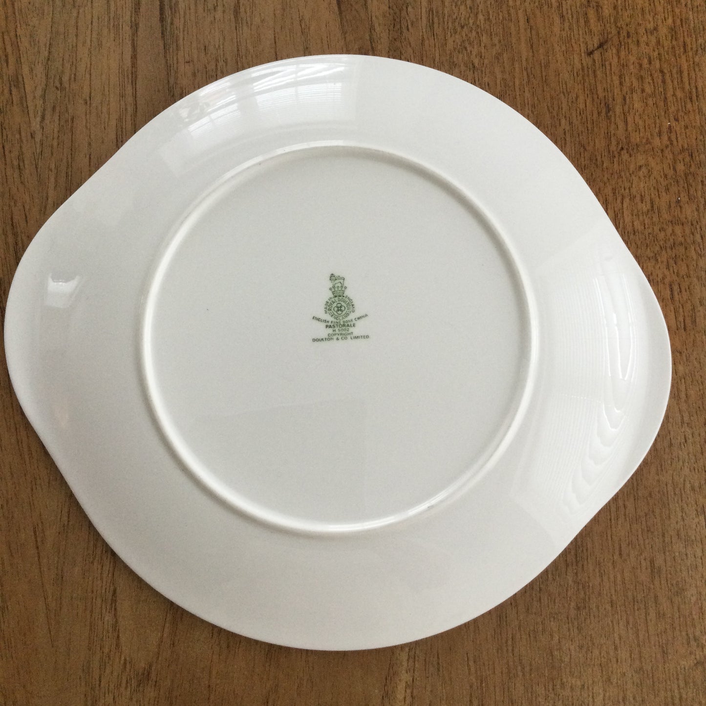 Royal Doulton Pastorale - Cake / Sandwich Plate - Twin Handled - 10.5”