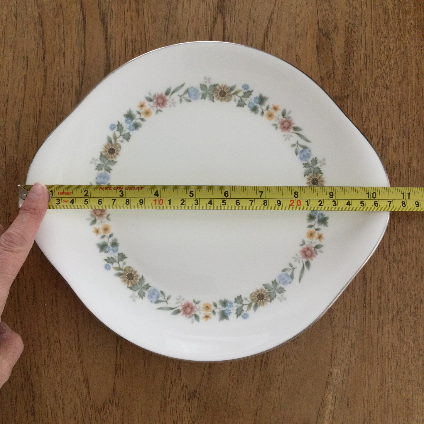 Royal Doulton Pastorale - Cake / Sandwich Plate - Twin Handled - 10.5”