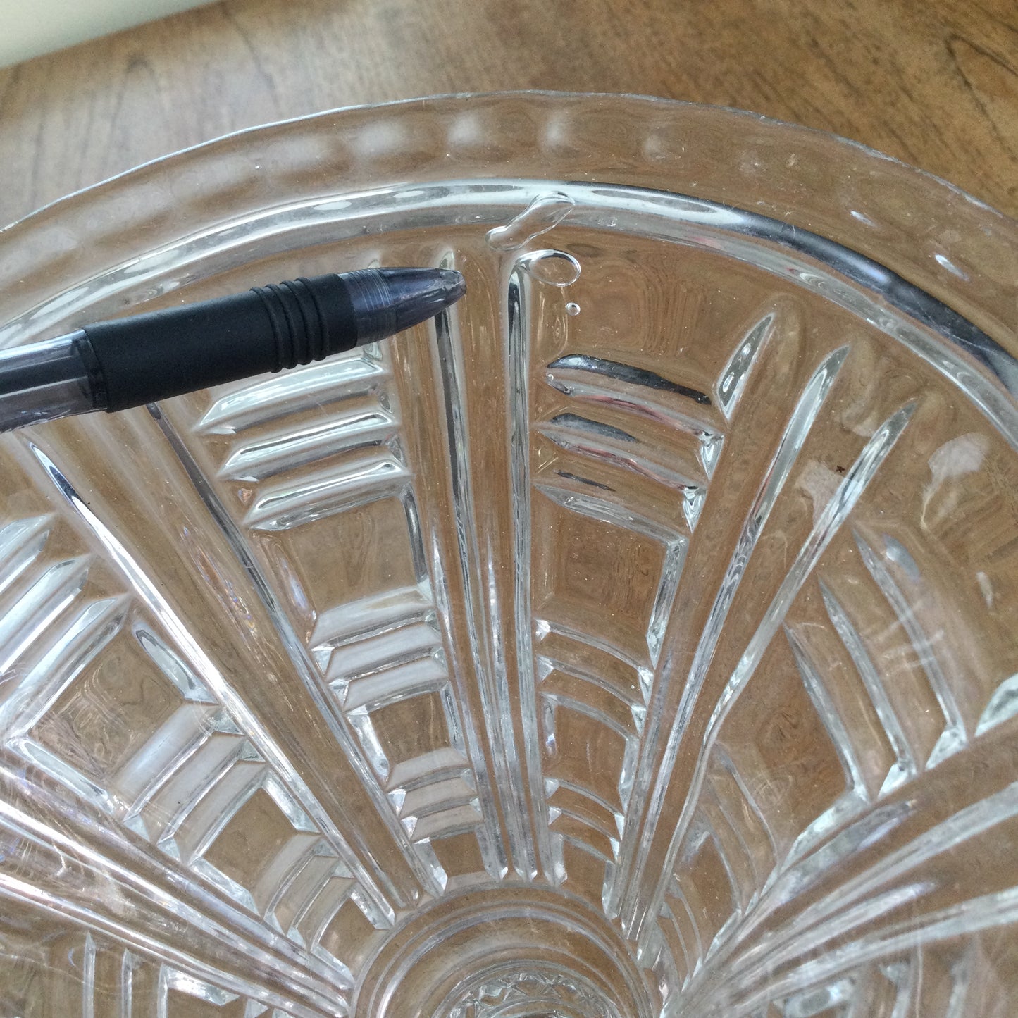 Vintage Art Deco Design Trumpet Shape Vase 21cm High Square Base