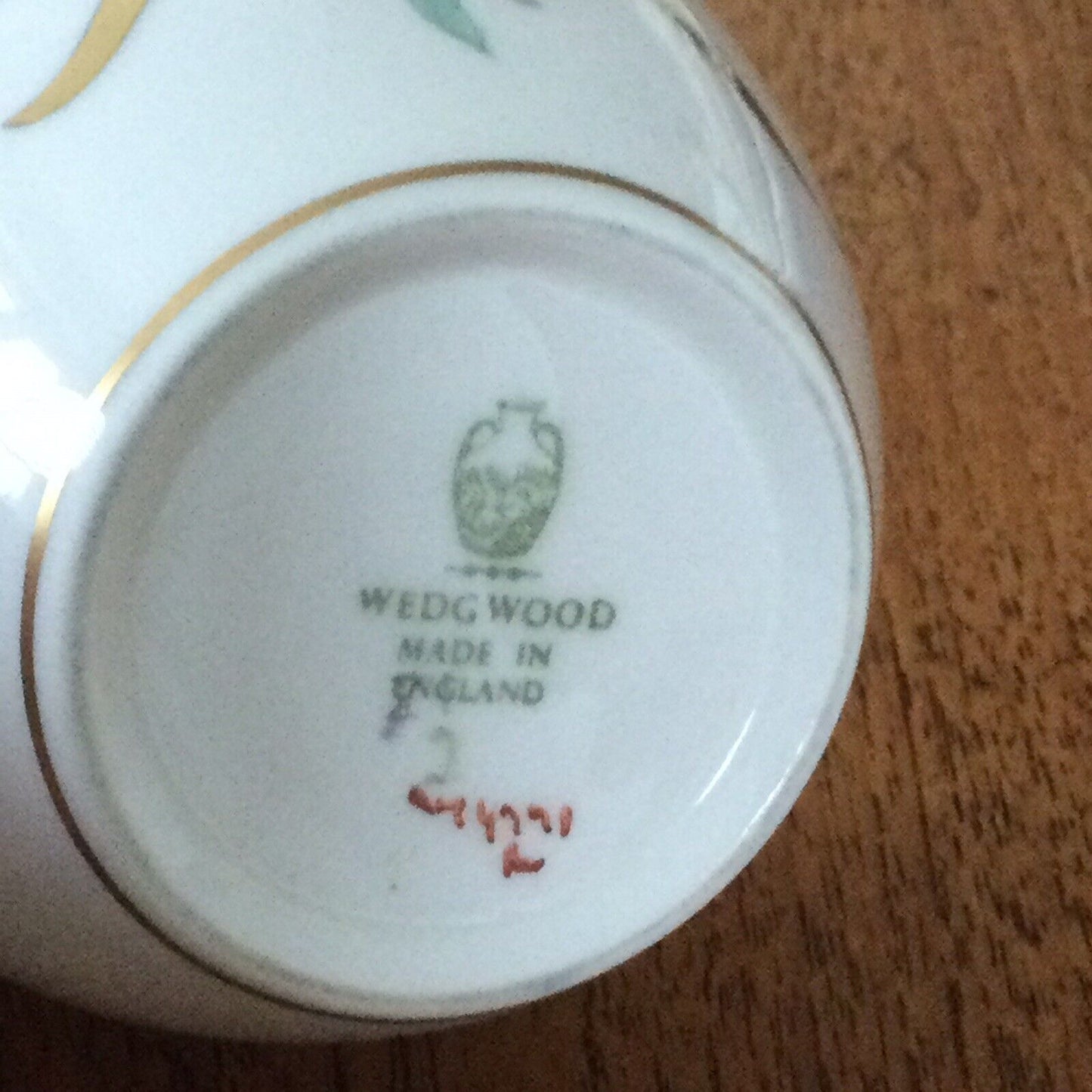 Vintage Wedgwood Honeysuckle Grey Sugar Bowl - Botanical Design - Pretty - White, Grey And Duck Egg Blue