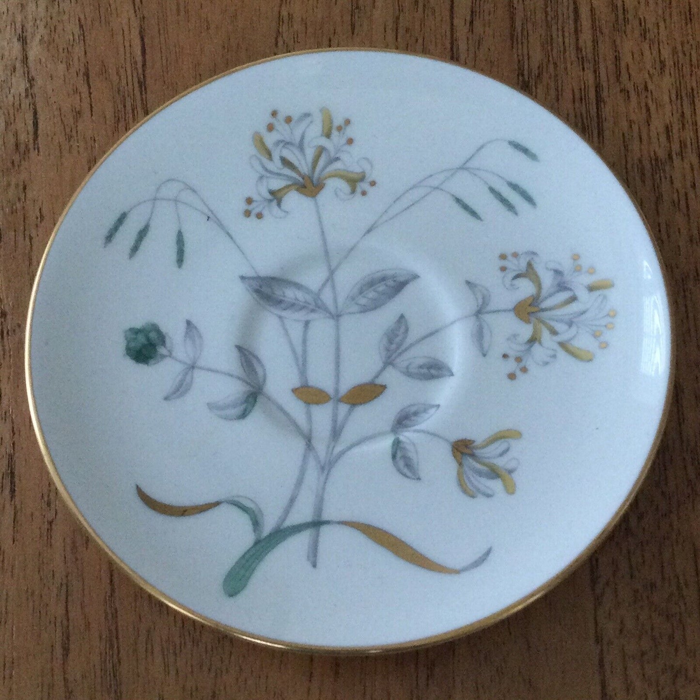 Vintage Wedgwood Honeysuckle Grey SPARE SAUCER for Espresso Demitasse Cup