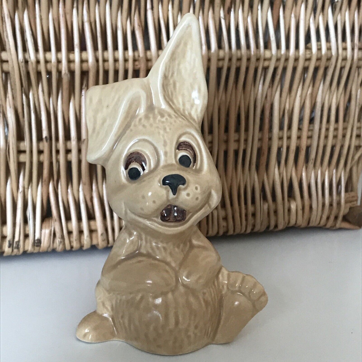 Vintage SylvaC Lop Eared Rabbit / Hare Ornament / Figurine - 5290 - 1970s - Retro Kitsch Comical Funny