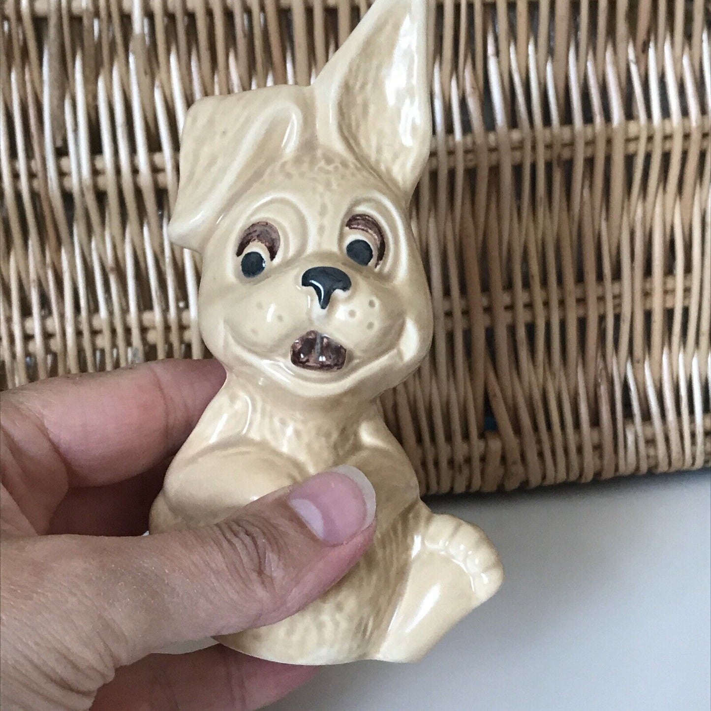 Vintage SylvaC Lop Eared Rabbit / Hare Ornament / Figurine - 5290 - 1970s - Retro Kitsch Comical Funny