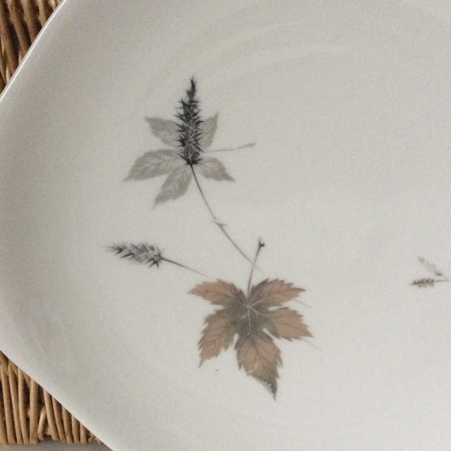 Royal Doulton Tumbling Leaves - Cake Serving Plate - Autumnal - 60s 70s - 26x23.5 cm