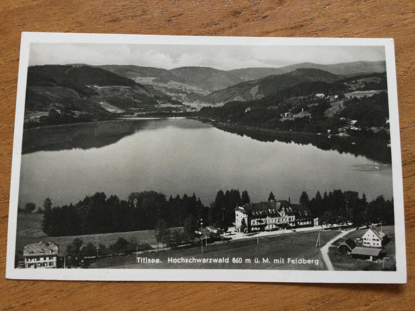 Vintage 1930s postcard TITISEE lake Black Forest Baden-Wurttemberg Germany b&w photo unposted