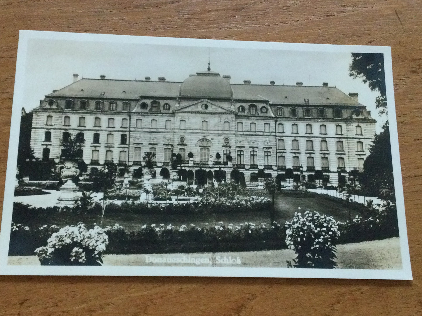 Vintage 1930s postcard b&w Donaueschingen Schloss Castle GERMANY  Fürstlich Fürstenbergisches Schloss