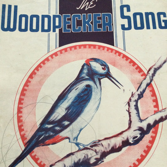 Vintage Sheet Music 'The Woodpecker Song' 1940 Harold Adamson Eldo Di Lazzaro. Piano Accordion Guitar Ukulele