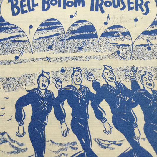 Vintage Sheet Music 'Bell Bottom Trousers' by Moe Jaffe. For piano, accordion, guitar & banjo.