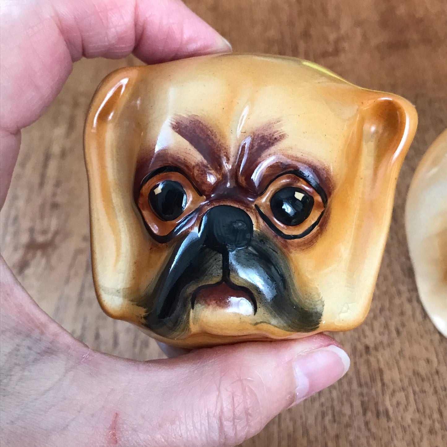 Small Vintage Novelty Teapot. PEKINGESE DOG. Wood & Sons ‘Pussyfoot’ design 1920s 30s. 17 cm high.