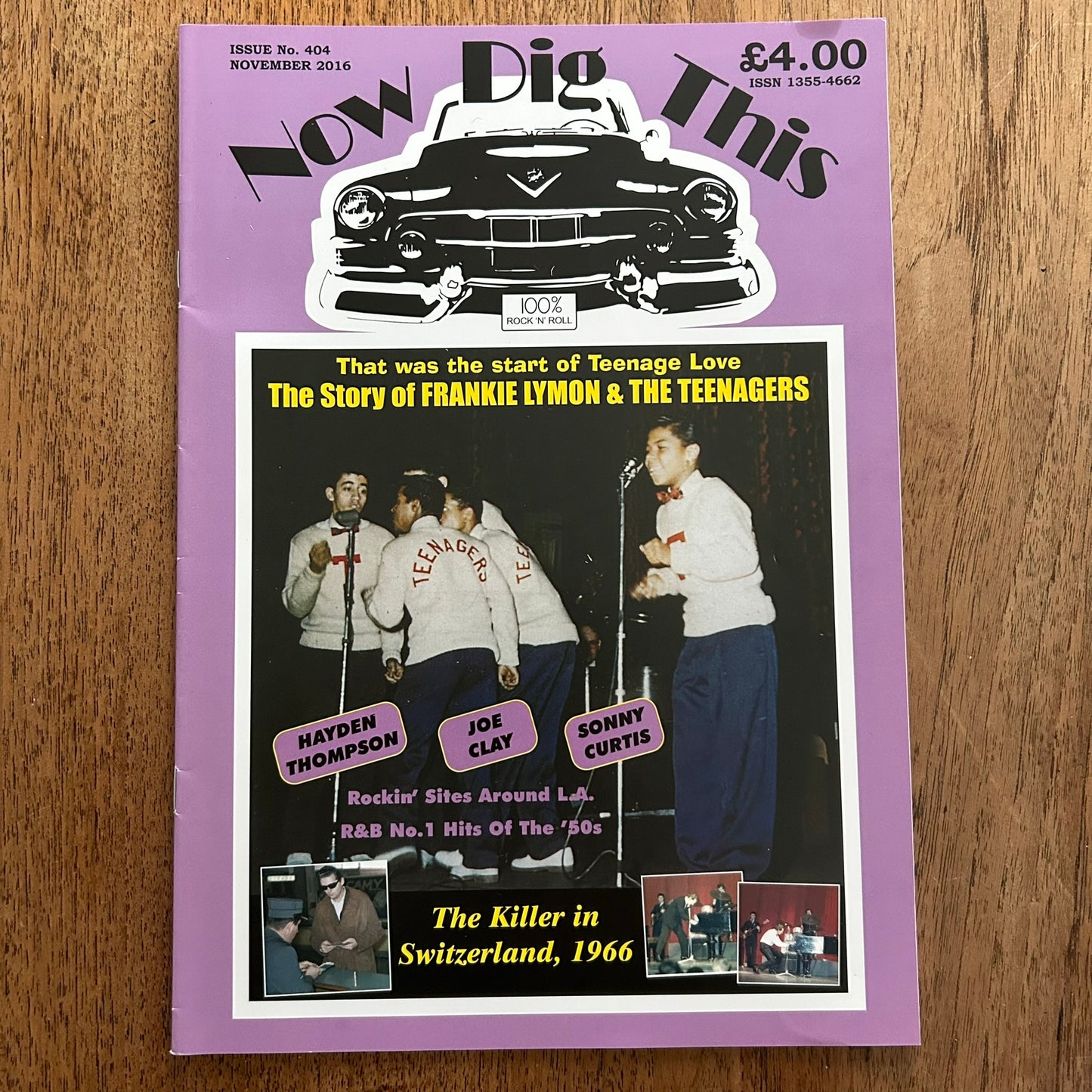 'Now Dig This' Magazine No. 404 November 2016. Rock n Roll Magazine / Memorabilia Frankie Lymon