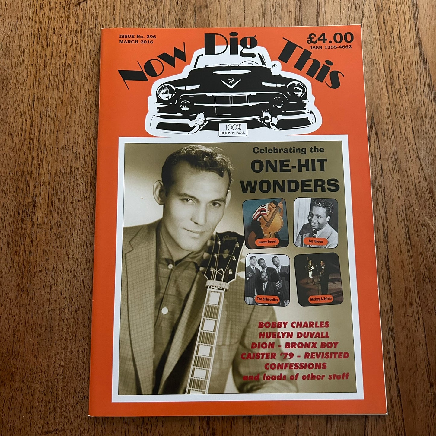 'Now Dig This' Magazine no. 396. March 2016. Rock n Roll memorabilia. Dion, Bobby Charles