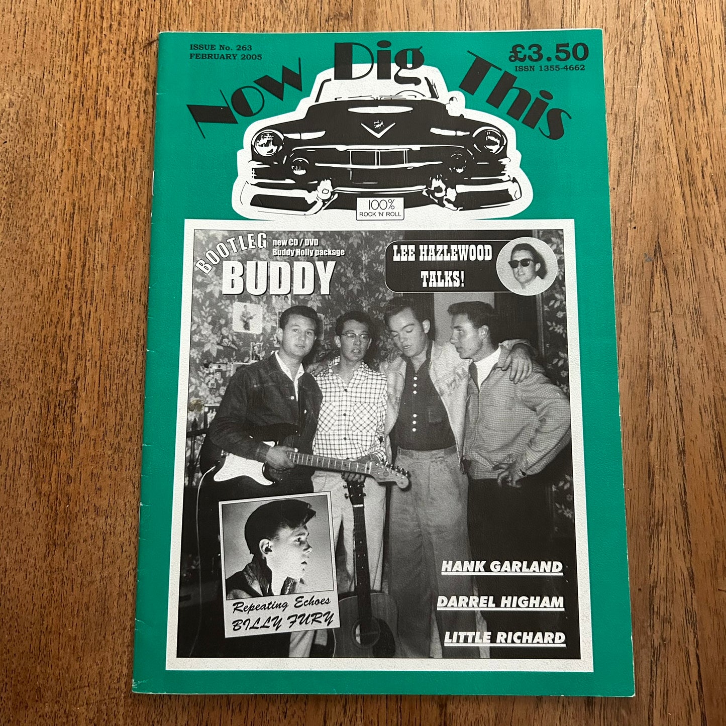 'Now Dig This' Magazine no. 263. February 2005. Rock n Roll memorabilia. Buddy Holly Billy Fury