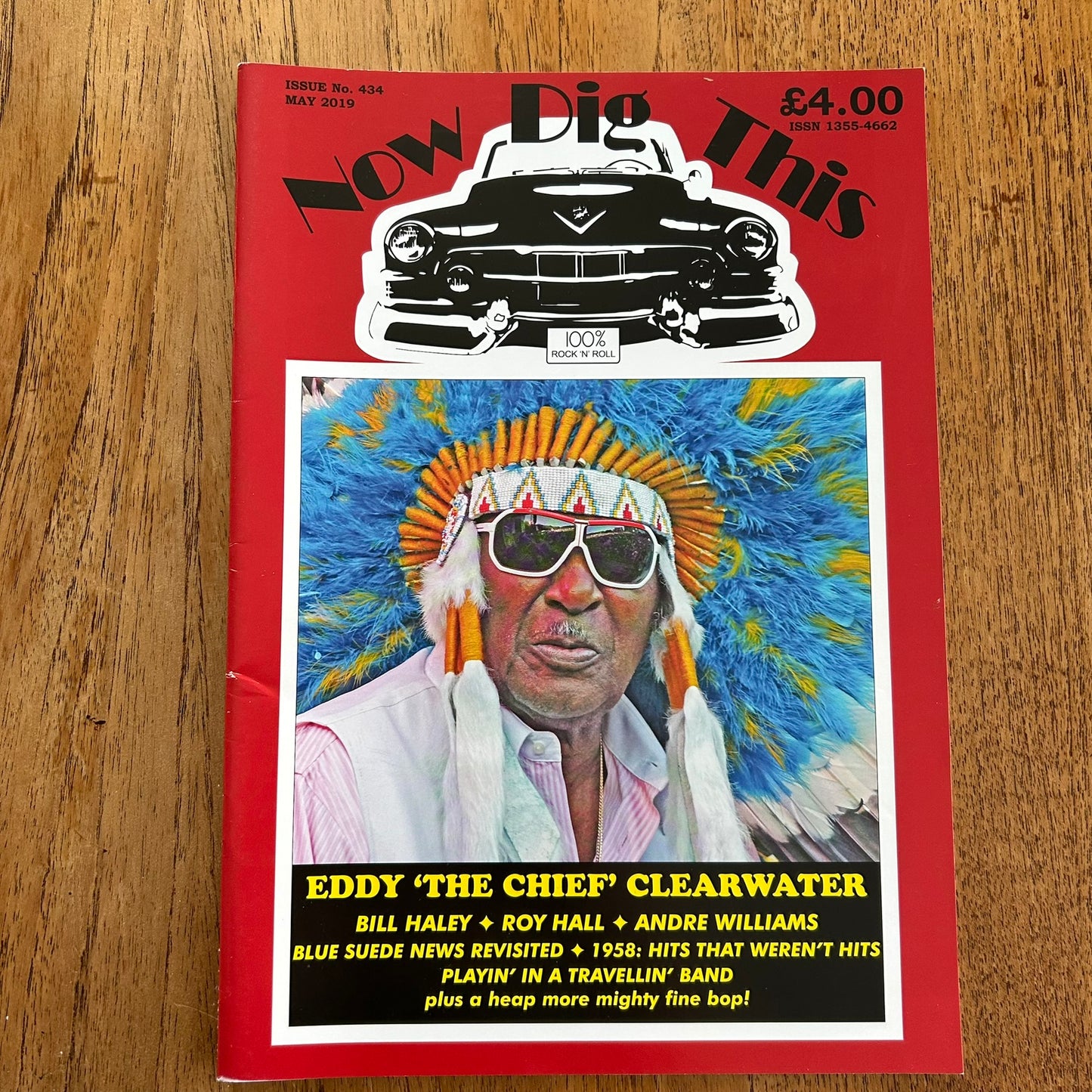 'Now Dig This' Magazine no. 434. May 2019. Rock n Roll memorabilia. Eddy 'The Chief' Clearwater