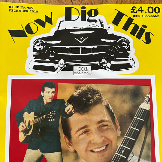 'Now Dig This' Magazine no. 429. December 2018. Rock n Roll memorabilia. Bob Luman, Duane Eddy