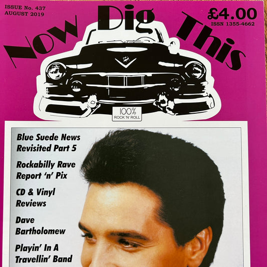 'Now Dig This' Magazine no. 437. August 2019. Rock n Roll memorabilia. Elvis B sides, Dave Bartholomew