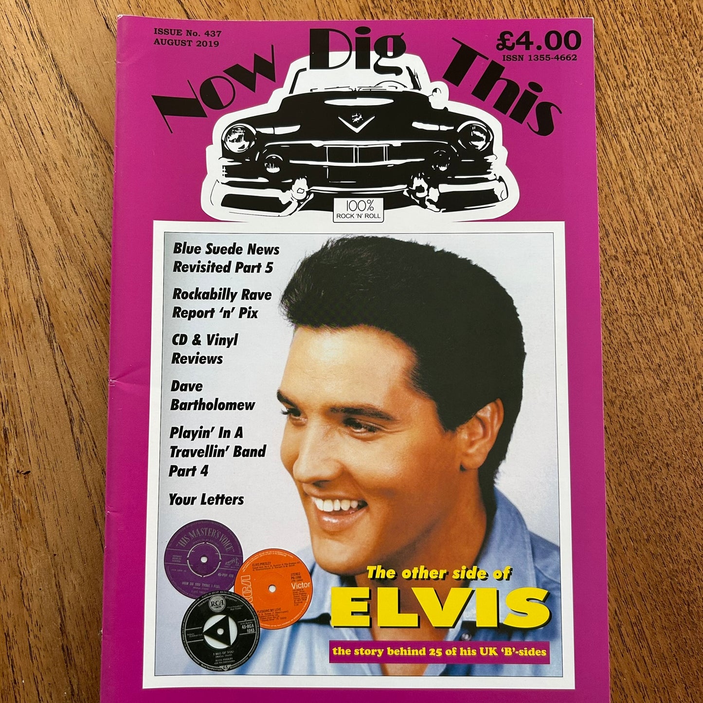 'Now Dig This' Magazine no. 437. August 2019. Rock n Roll memorabilia. Elvis B sides, Dave Bartholomew