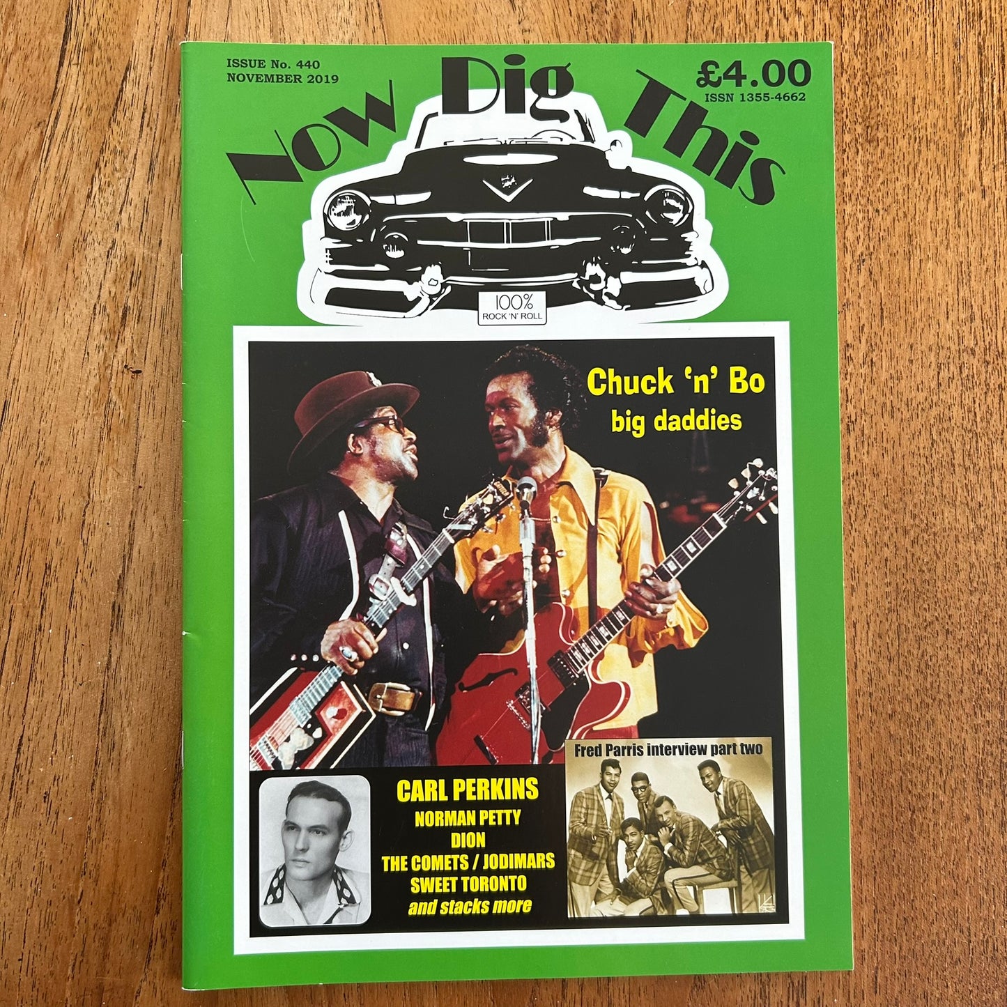 'Now Dig This' Magazine no. 440. November 2019. Rock n Roll memorabilia. Chuck Berry, Bo Diddley