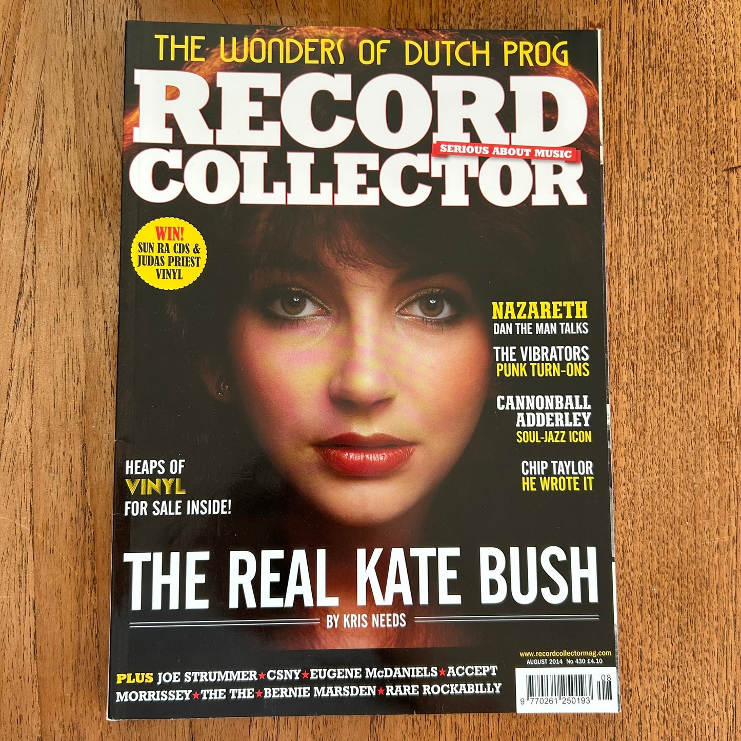 Record Collector magazine - August 2014 Issue 430 - The Real Kate Bush by Kris Needs - The Wonders of Dutch Prog