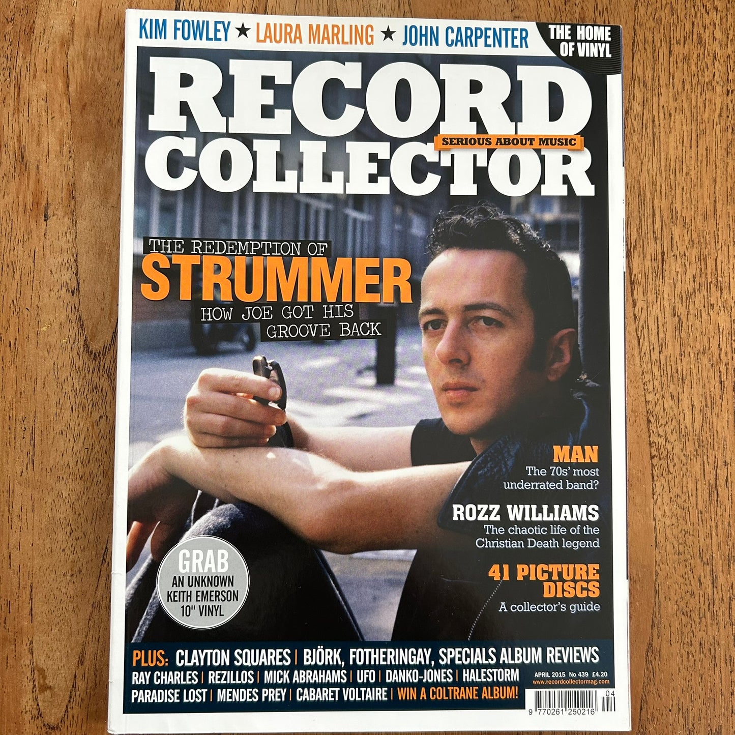 Record Collector magazine - April 2015 Issue 439 - The Redemption of Strummer - How Joe Got His Groove Back