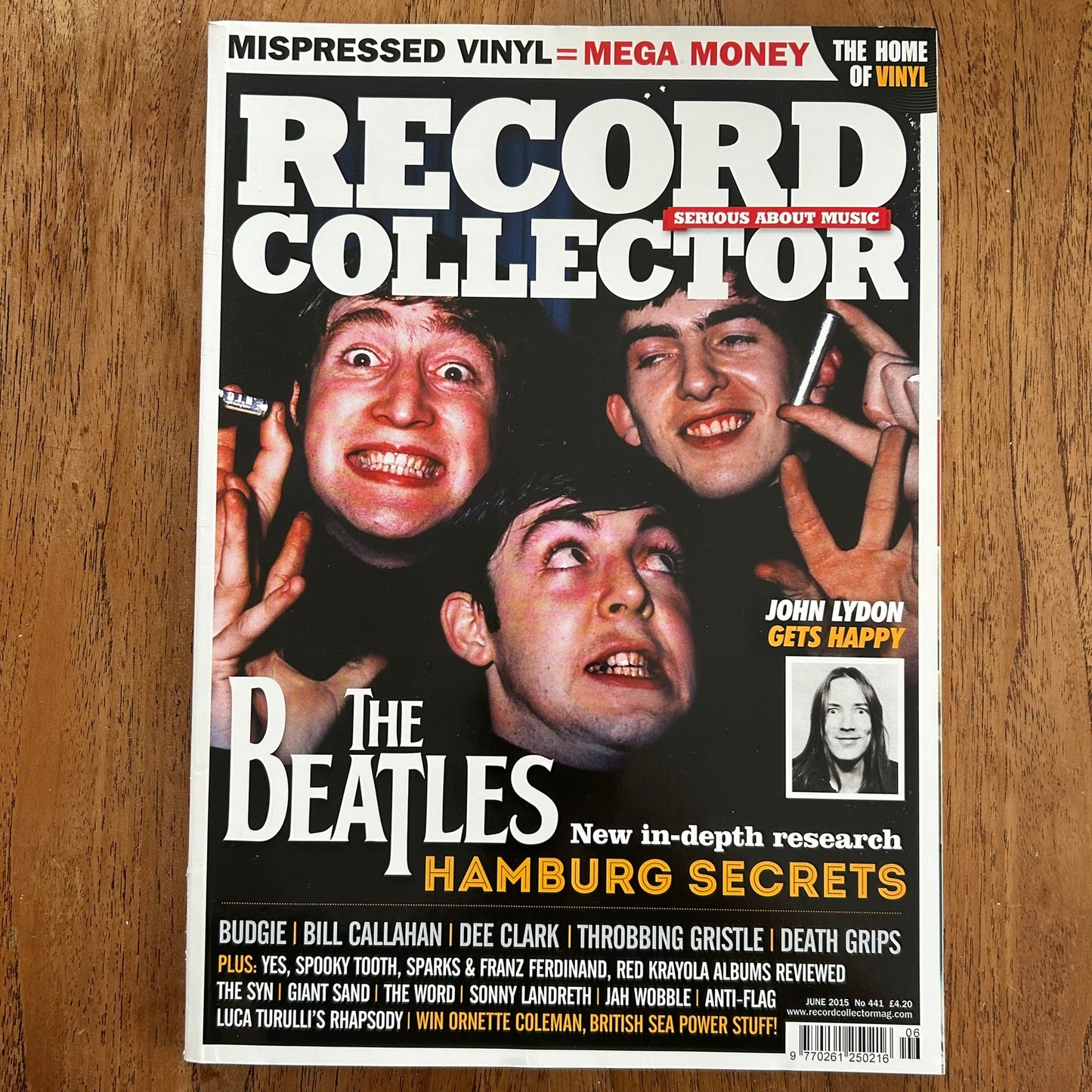 Record Collector magazine - June 2015 Issue 441 - The Beatles Hamburg secrets - Mispressed vinyl = mega money