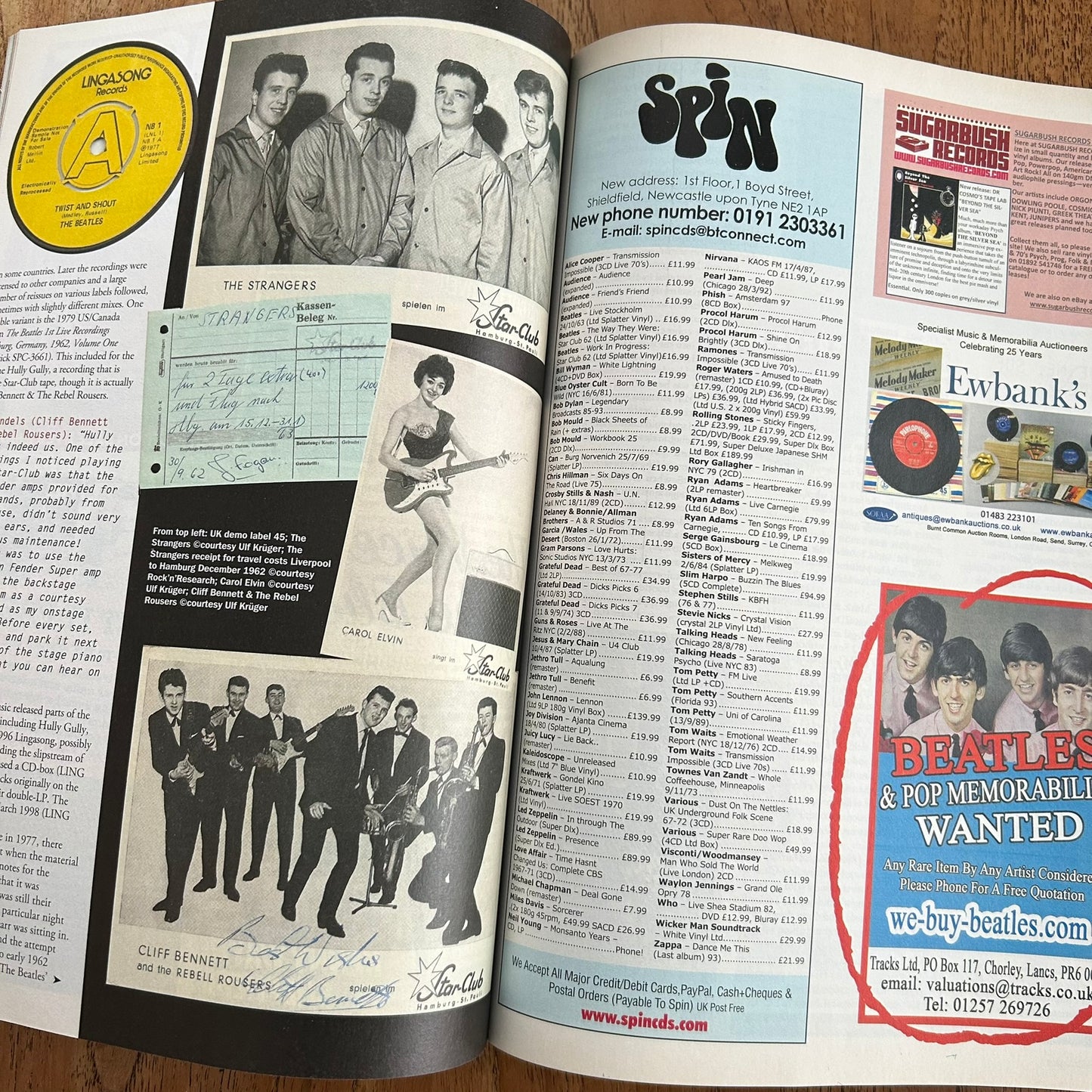 Record Collector magazine - June 2015 Issue 441 - The Beatles Hamburg secrets - Mispressed vinyl = mega money