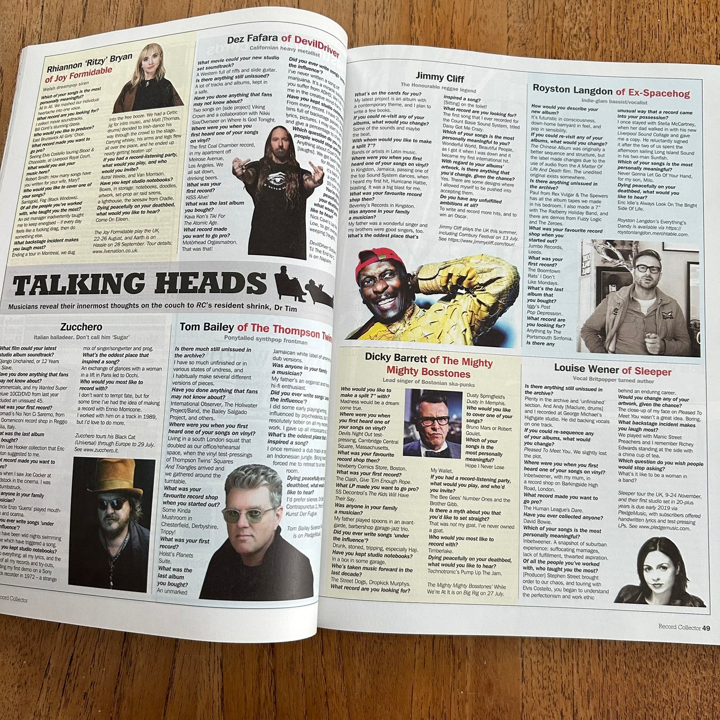 Record Collector magazine - Aug 2018 Issue 482 - Tull & Yes Exclusive - Prog Almighty - Ian Anderson meets Jon Anderson