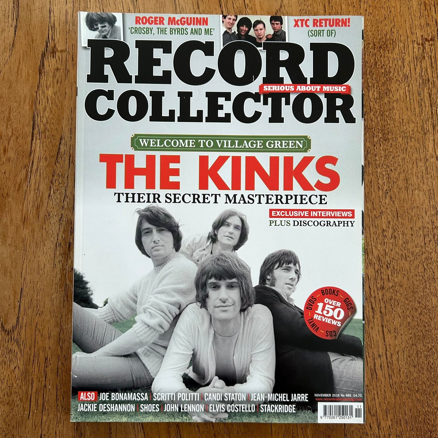 Record Collector magazine - Nov 2018 Issue 485- The Kinks Welcome To The Village Green