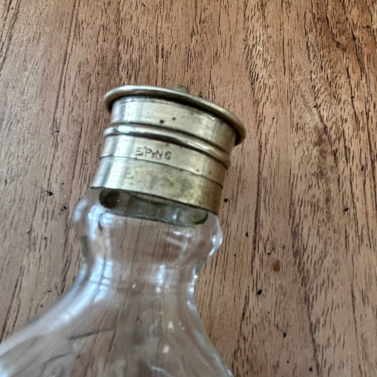 Vintage Victorian/Edwardian Caster Sugar Shaker – Glass with EPNS Lid