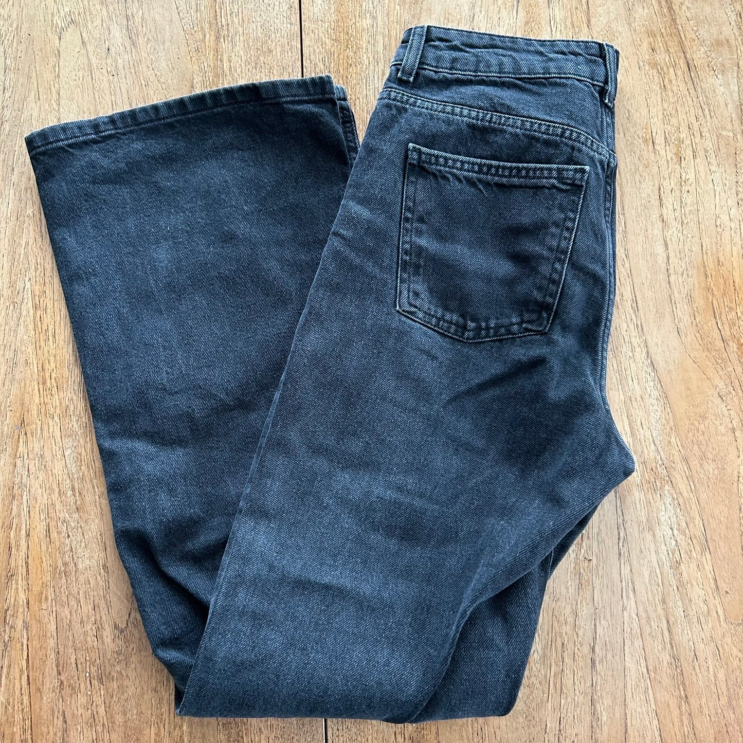 Denim Co Black Bootcut / Flared Jeans. Zip fly. Size 10 28" waist. High Rise.