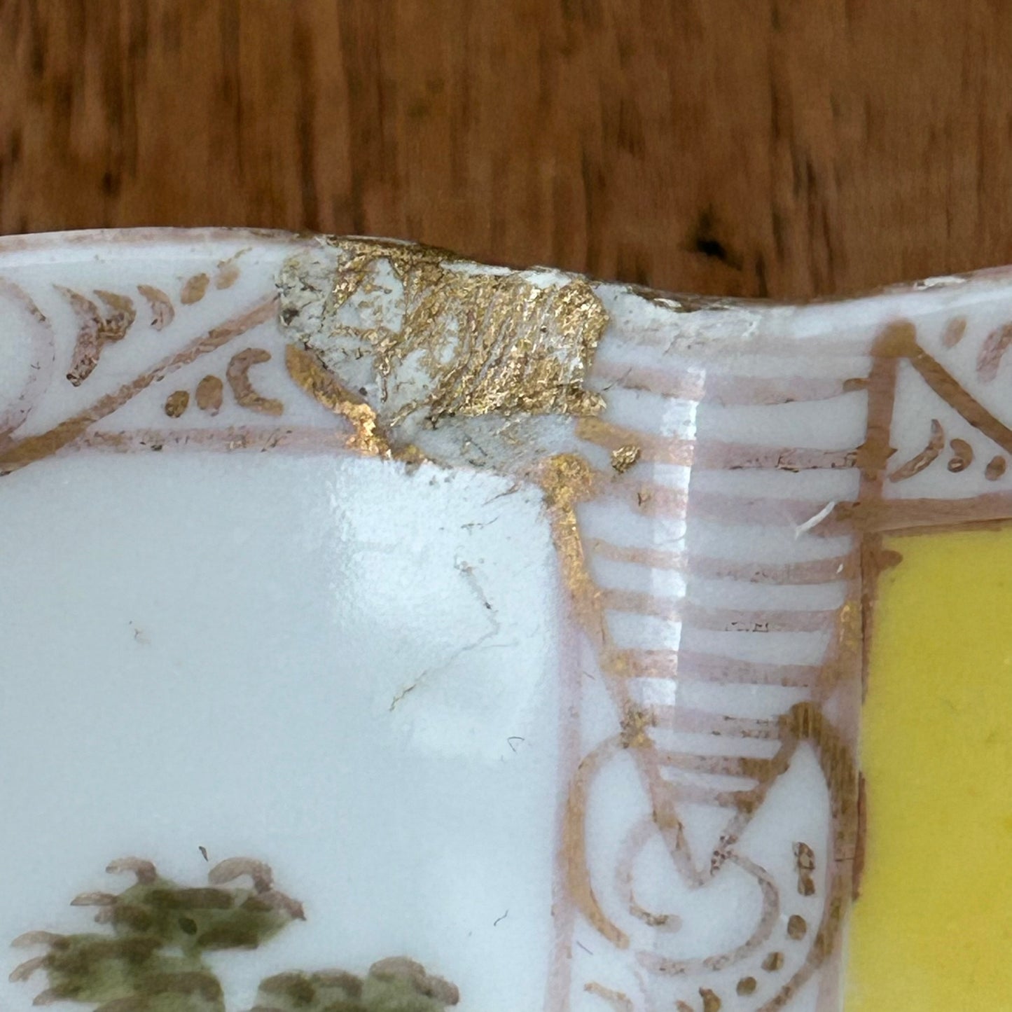 Antique Dresden Quatrefoil Trinket Dish – Late 19th Century German Porcelain. Courting Couples.